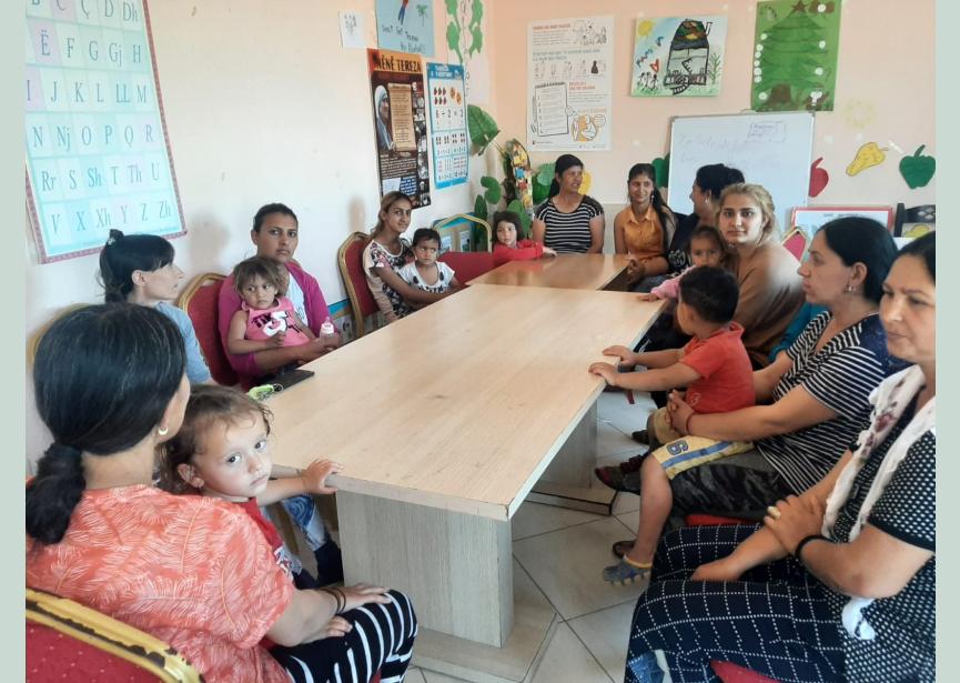 samenkomst met Roma-gezinnen